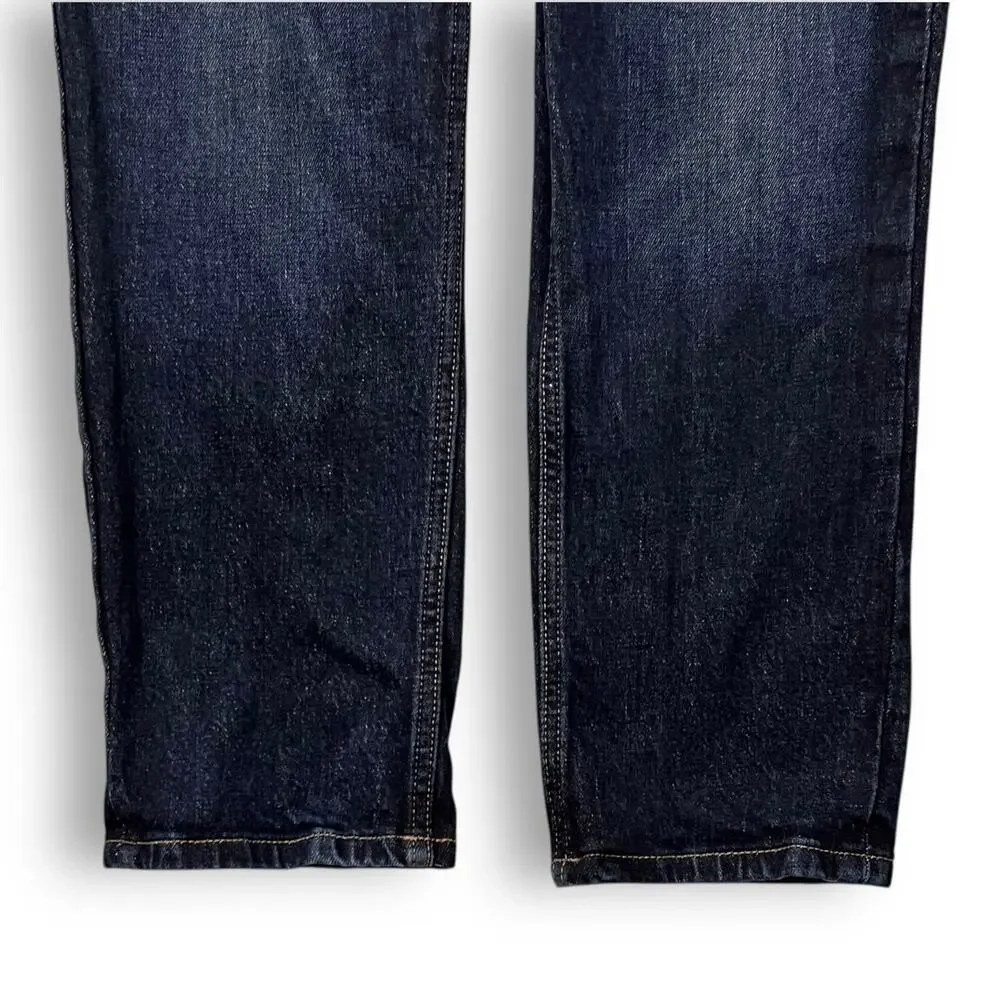 Everlane Straight Leg Jeans Dark Wash Organic Cotton Denim Womens 34x28 - Picture 5 of 9